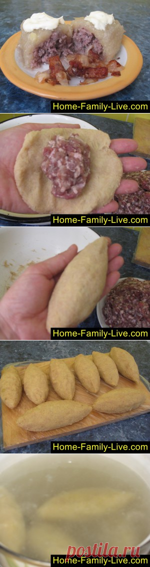 Цеппелины пошаговый фоторецепт цеппелины с начинкой из мясного фаршаКулинарные рецепты