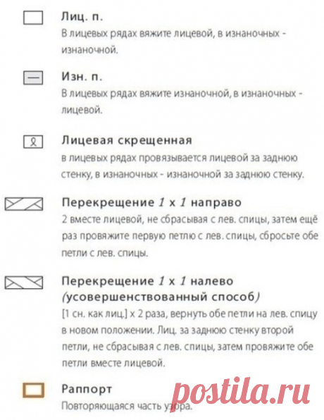 ​Очень красивый узор спицами