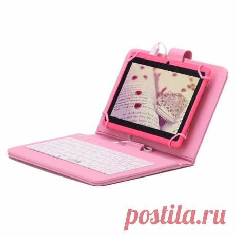 Irulu eXpro 7 &quot; планшет PC 8 ГБ Android 4.4 планшет четырехъядерных процессоров 1024 * 600 HD двойной кулачок 3 г внешние WIFI планшет ж / клавиатура новые горячие купить на AliExpress