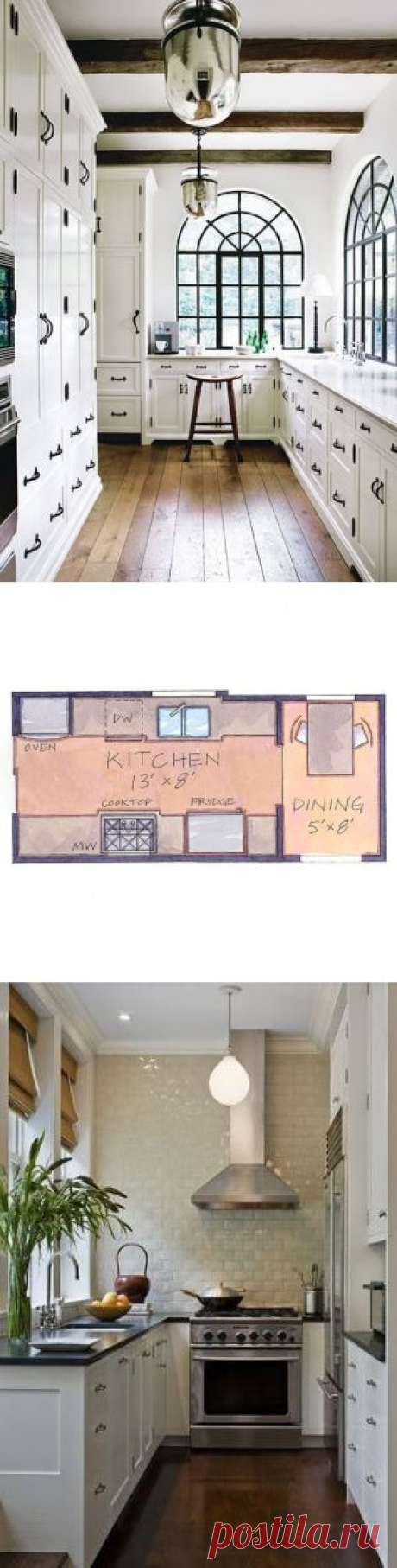 nice galley kitchen.