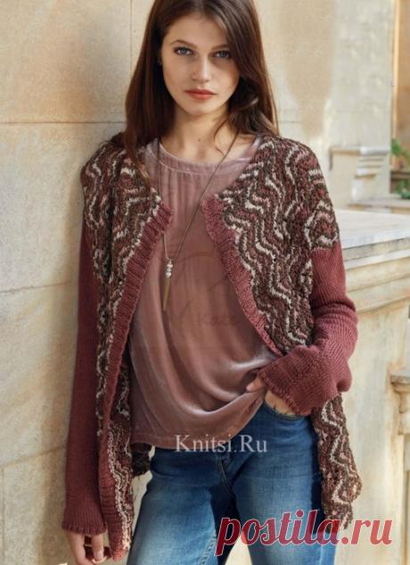 Три красивейших женских кардигана, вязанные спицами