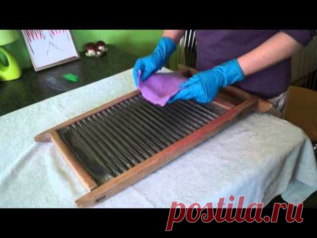 Валяние на стиральной доске(образец) - YouTube