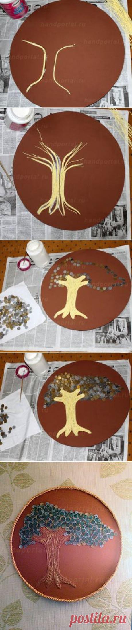 Денежное дерево из монет