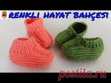 Kolay Haraşo Bebek Patiği Modeli -  Anlatımlı Yapılışı -  Örgü Dantel Oya El İşi