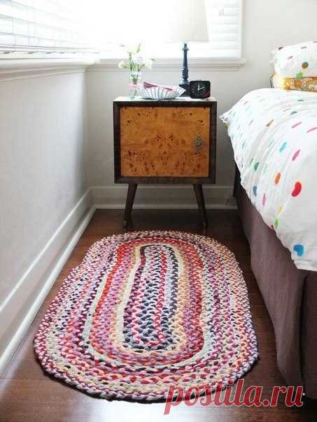 Коврик из кос для украшения дома — Сделай сам, идеи для творчества - DIY Ideas