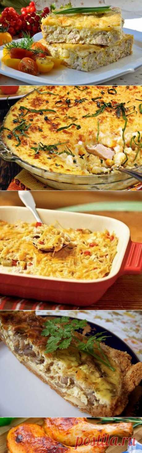Запеканки из курицы: с овощами, макаронами и крупами / Простые рецепты