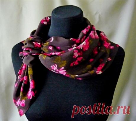 Многовариантный шейный платок. Мастер-класс — Делаем руками