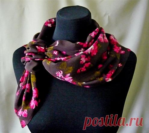 Многовариантный шейный платок. Мастер-класс — Делаем руками