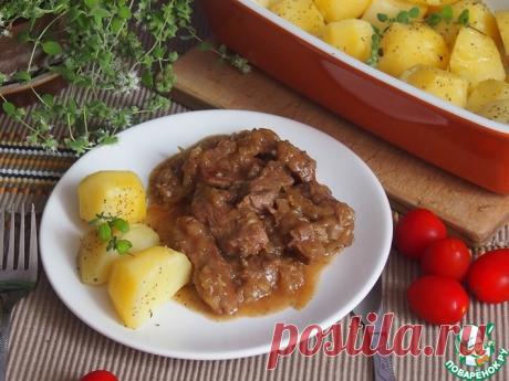 Говяжье рагу с луком в пиве Кулинарный рецепт