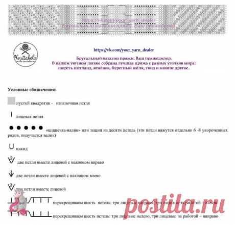 Удлиненный узорчатый свитер спицами