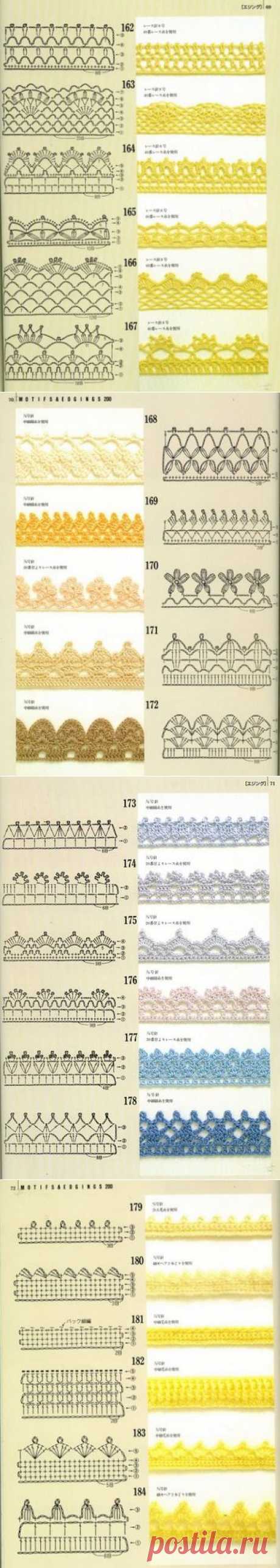 Отделка края. Узоры-схемы. | Подружки