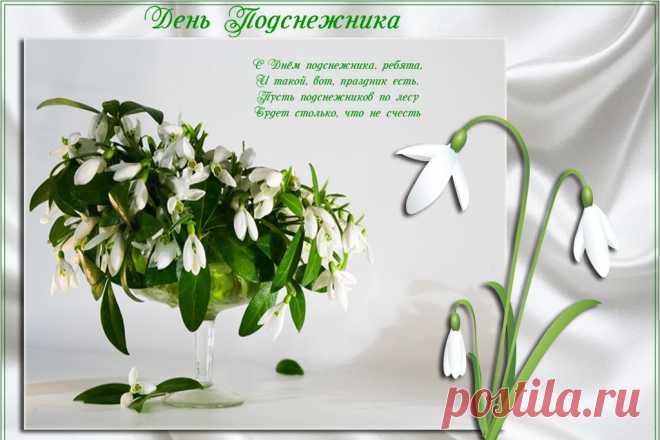 День подснежника | Бесплатные поздравления друзьям и близким