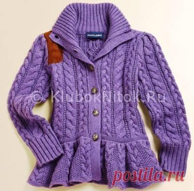 Фиолетовый кардиган