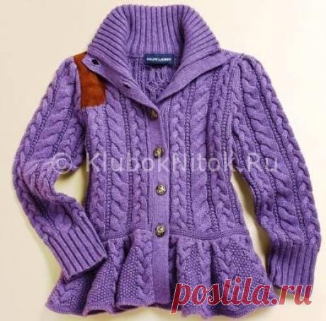 Фиолетовый кардиган