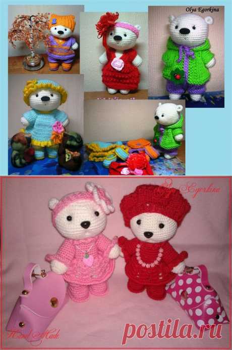 МИШКИ (вязанные) / Вязаные игрушки. Мастер-классы, схемы, описание. / PassionForum - мастер-классы по рукоделию
