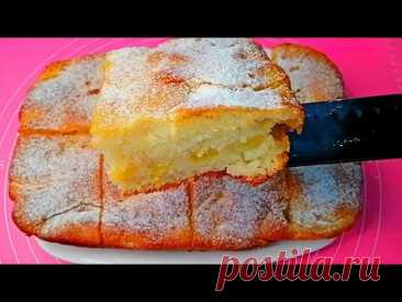 Яблочный манник на кефире.