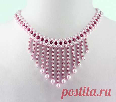 Колье из бисера. Мастер-класс | Салон Эксклюзивного Бисера beading patterns free