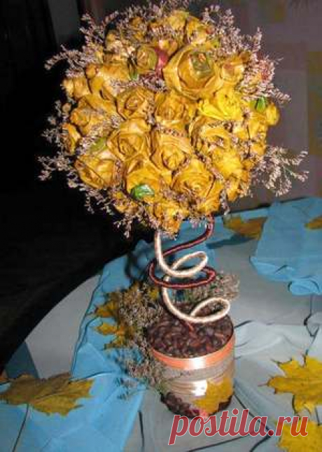Мастер-класс по созданию осеннего топиария своими руками, пошаговая инструкция