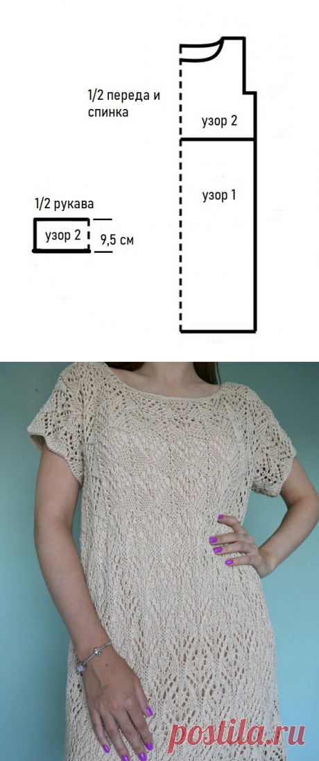 Ажурное платье из хлопка | SIBKNITTING | Яндекс Дзен