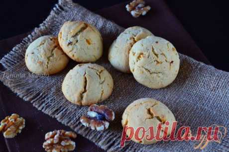 Песочные коржики с анисом и грецким орехом