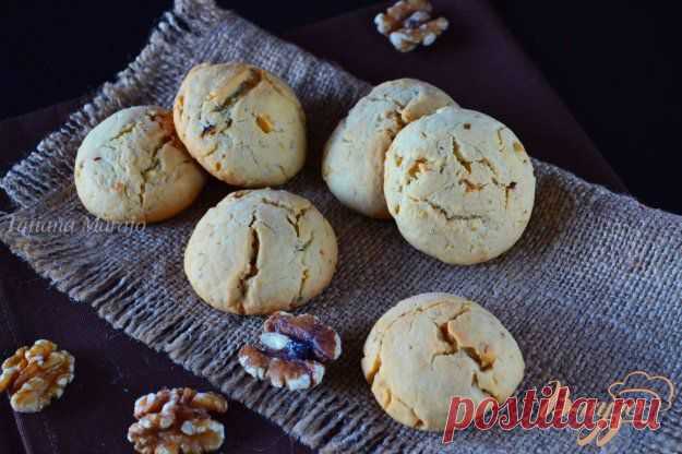 Песочные коржики с анисом и грецким орехом