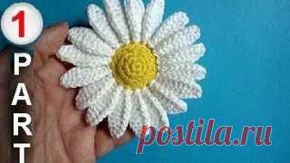 Спиральный цветок Вязание крючком Урок 22 Spiral crochet flower. Уроки вязания на видео