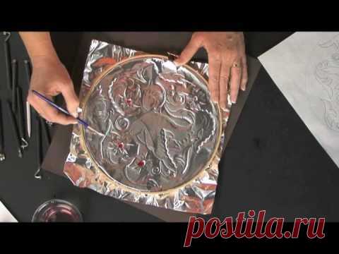 Тиснение по алюминиевой фольге. Embossed aluminum