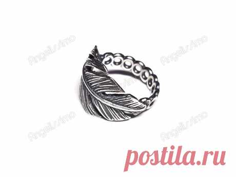 Кольцо &quot;Перо&quot; от Amorem