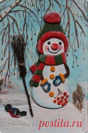 Зимнее панно и новогодние догонялки. | Страна Мастеров