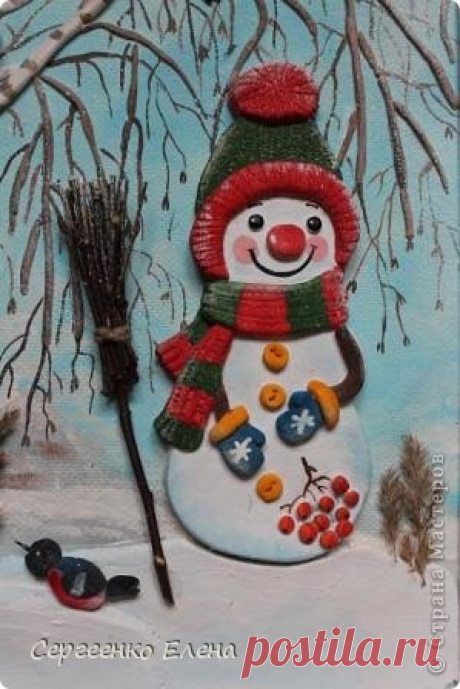 Зимнее панно и новогодние догонялки. | Страна Мастеров