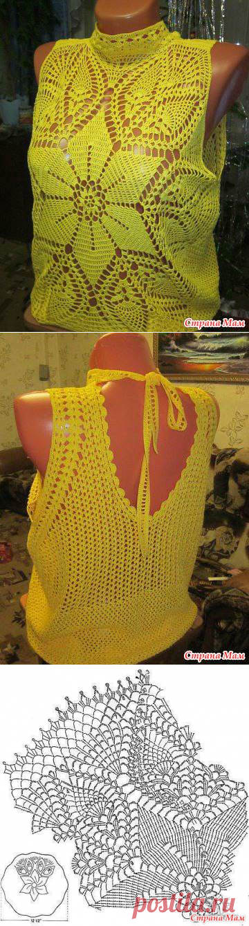 Блуза от Татьяны Семибратовой - Вяжем вместе он-лайн - Страна Мам