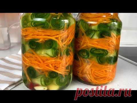 САЛАТ,который сколько не готовь-всегда МАЛО! ОГУРЦЫ по-корейски на зиму