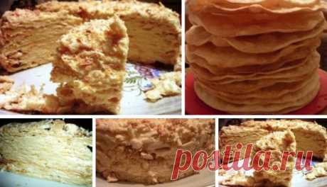 Лучший рецепт коржиков для Наполеона
