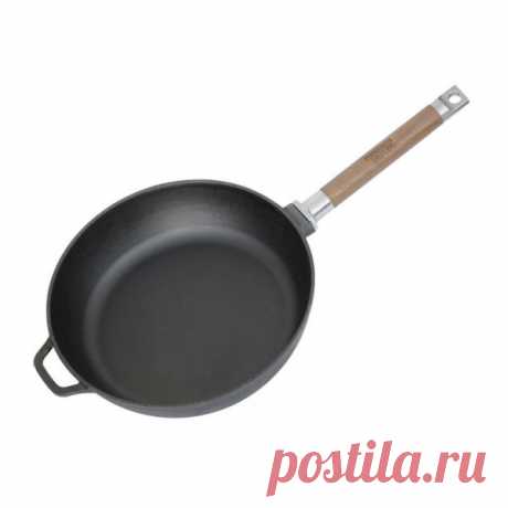 Сковорода чугунная со съемной ручкой (глубина 66 мм) Биол — купить на сайте производителя