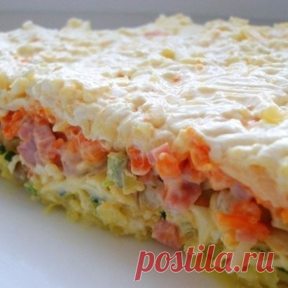 Очень вкусный слоеный салатик