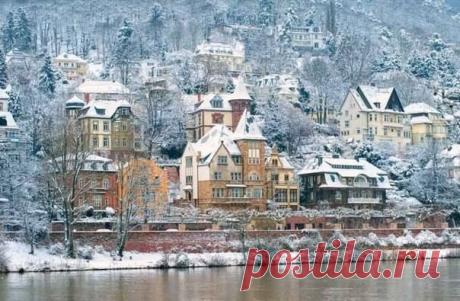 Особняки на берегах реки Неккар в Гейд / Изучение немецкого языка