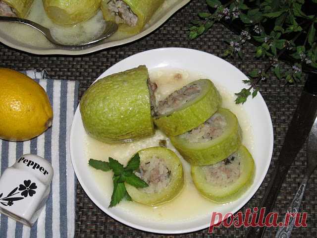 Кабачки фаршированные по-гречески (Κολοκυθάκια Γεμιστά)