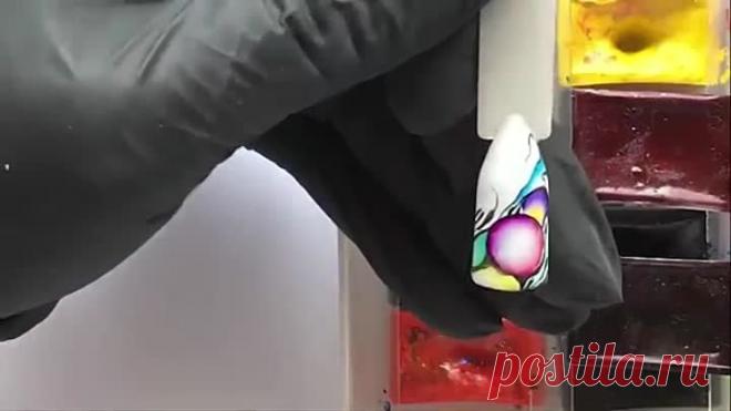 Как легко и быстро создавать дизайны на ногтях акварелью