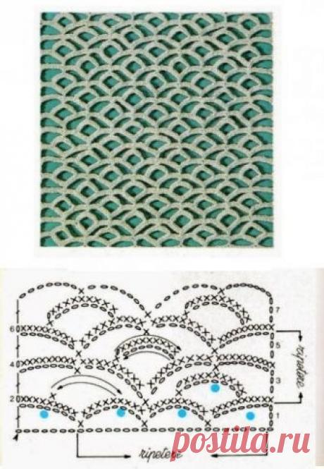 Классические ажурные узоры крючком