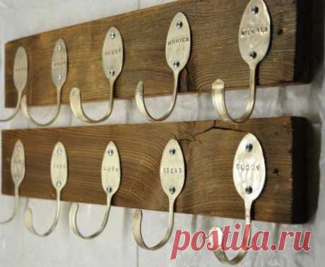2 Personalized Spoon Hook Racks