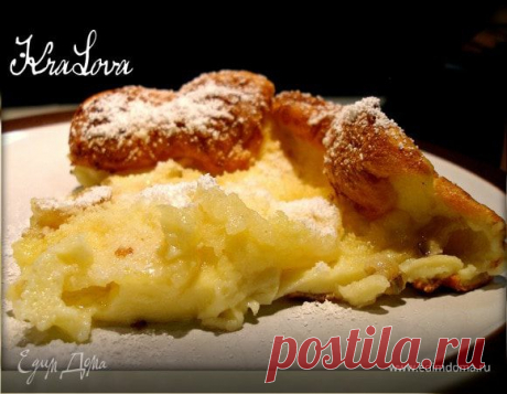 Голландский блинчик - Dutch Baby Pancake, пошаговый рецепт на 981 ккал, фото, ингредиенты - KL