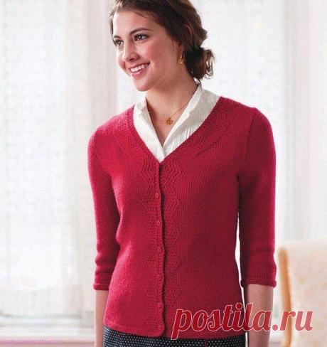 Жакет спицами..