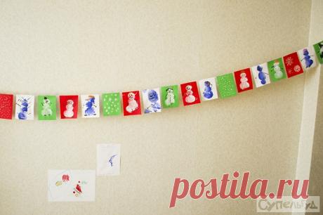 Супельгуд: МК гирлянда со снеговиками