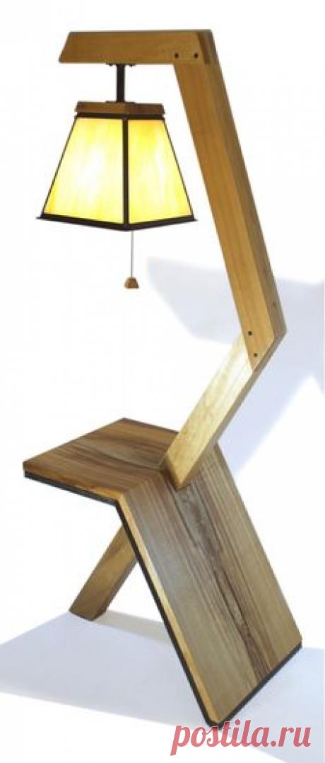 Furniture For Sale | Trinity Figured Myrtle wood floor lamp