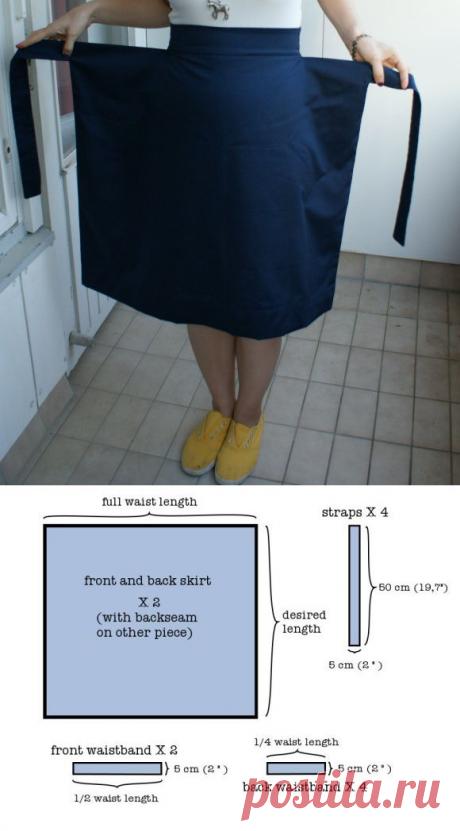 Юбка со странной выкройкой (Diy) / Простые выкройки /