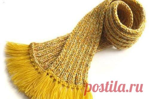 Как украсить шарф?