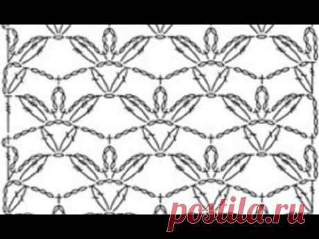 Красивый УЗОР &quot;Терракот&quot; Вязание КРЮЧКОМ , crochet beautiful pattern ( узор № 317)