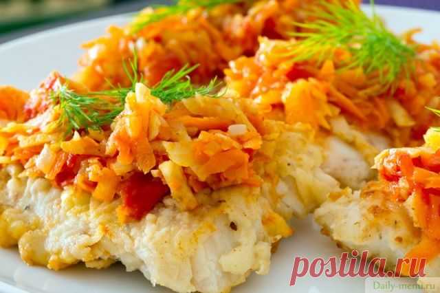 Рыба в шубке - Рецепты с указанием калорий от Daily-menu.ru