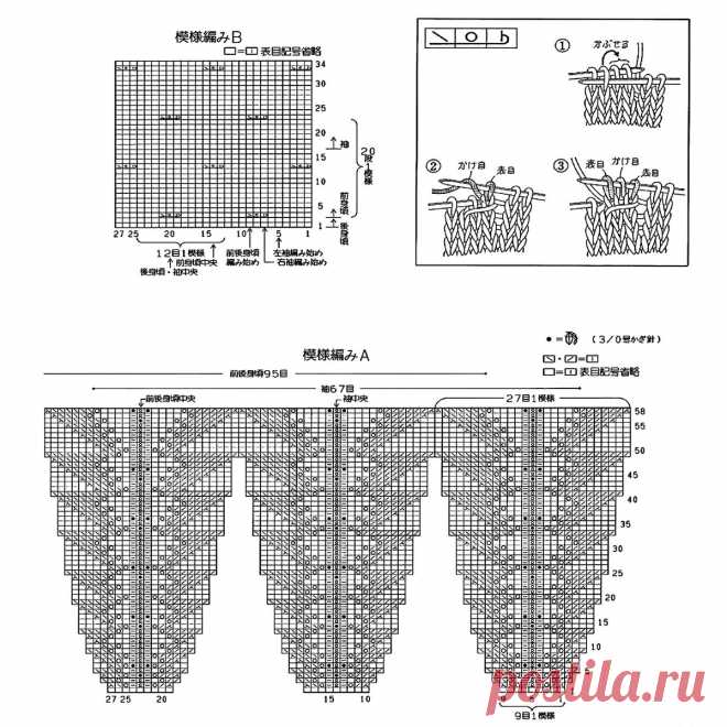 Японская кокетка: 5 ажурных моделей из японских журналов по вязанию | Вязание с Paradosik_Handmade | Дзен