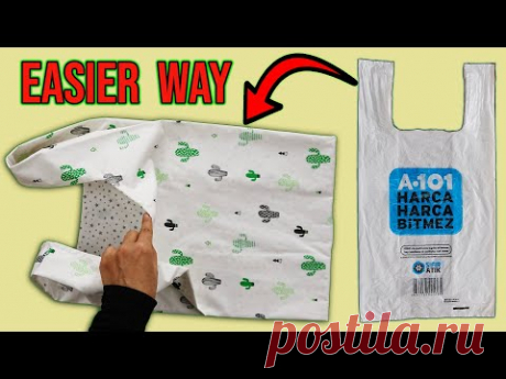 HOW TO MAKE REUSABLE SHOPPİNG BAG / Grocery Bag / Tote Bag / Market Bag / Sustainable / DIY Bag - YouTube